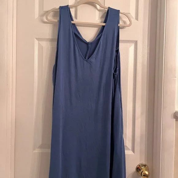 mini long sleeve blue dress Avec Les Filles Button Front Dress - Blue Stripe